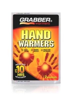 Grabber Hand Warmers Instant Heat Uo To 10 Hours Air Activated 2pk. NIP